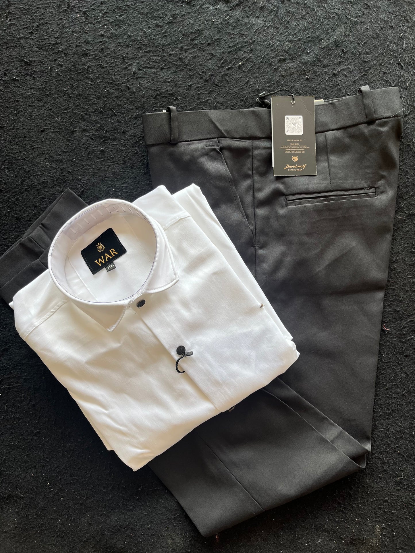 formal shirt and paint combo