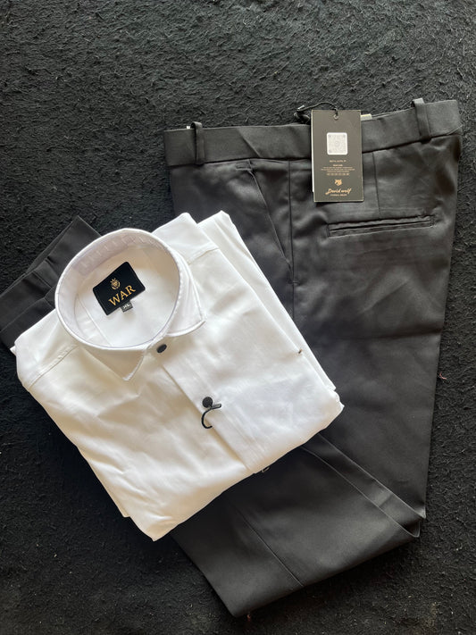 formal shirt and paint combo
